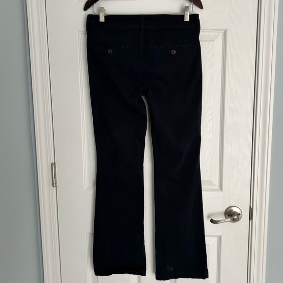 American Eagle Kick Boot Women's 8R Navy Dress Pants Midrise Stretch - Picture 8 of 15